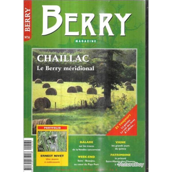 berry magazine 56 chaillac vende sancerroise, ernest nivet, vigne, prieur bourges