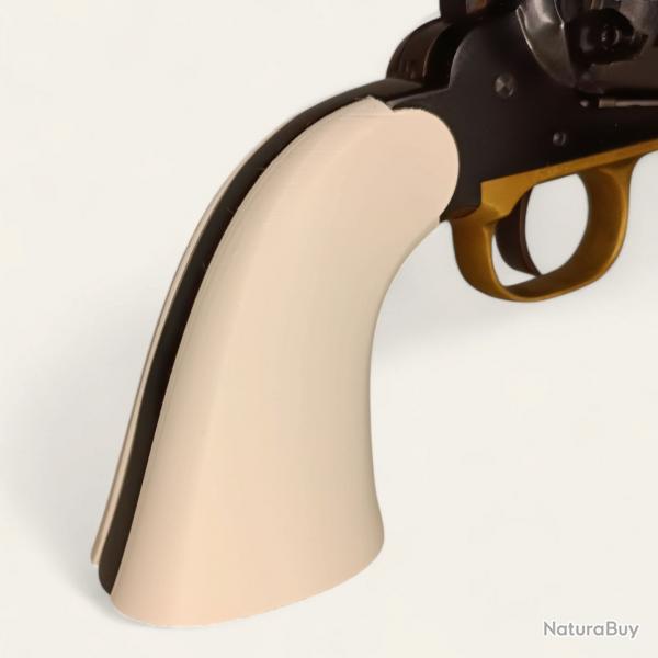 Plaquettes Remington 1858 Pietta couleur ivoire