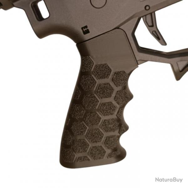 Poigne AR-9 texture hexagonale