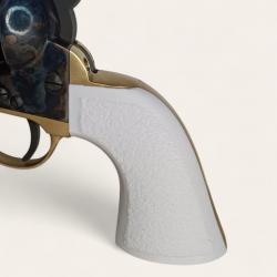 Plaquettes texturées Colt 1851 Pietta blanc