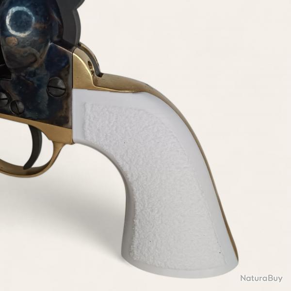 Plaquettes textures Colt 1851 Pietta blanc
