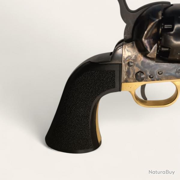 Plaquettes textures Colt 1860 Pietta noir