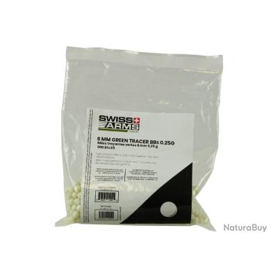 SWISS ARMS Billes 0.40 G – Sac De 1000 Billes Blanches, Calibre 6 Mm, Précision