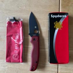 Couteau pliant Spyderco Shaman Red G10 / St. Nick's knives