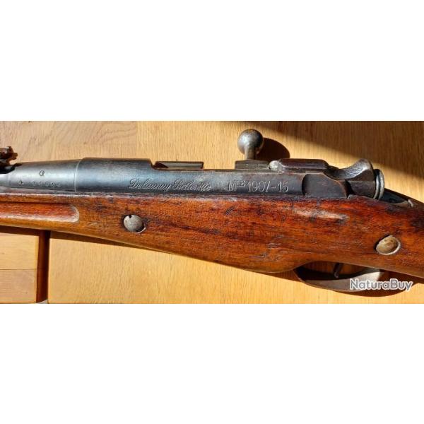 Fusil Berthier modle 1907-15 Delaunay Belleville de 1917 transform chasse