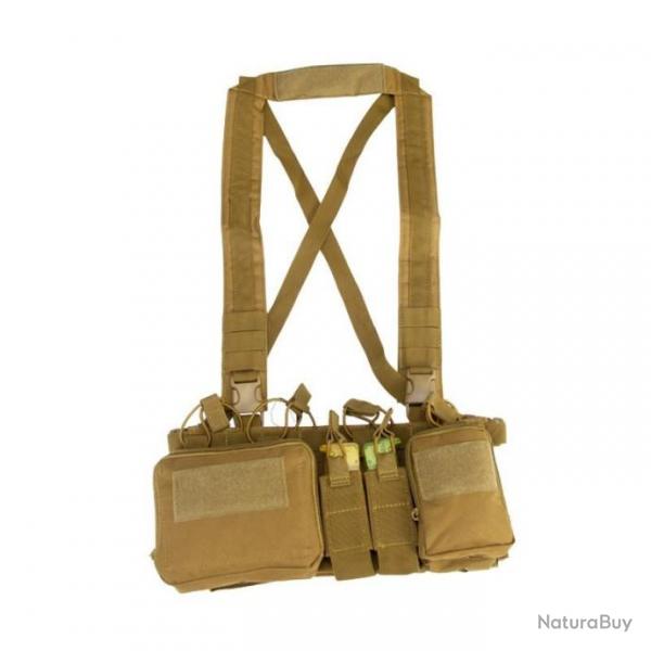 Gilet multi poches Sable, TACTICAL porte chargeurs Wargame militaire systme Molle
