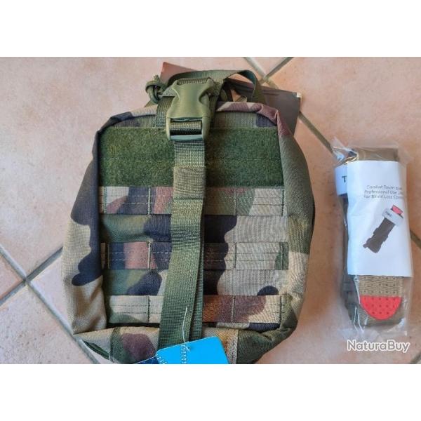 Garrot tourniquet + Sacoche militaire camo