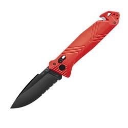Couteau pliant TB Outdoor CAC 4 fonctions rouge