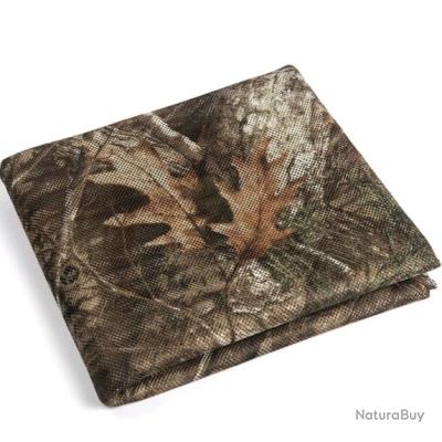 X 15 METRES FILET DE CAMOUFLAGE CAMO MARRON VERT A LA COUPE LARGEUR 2