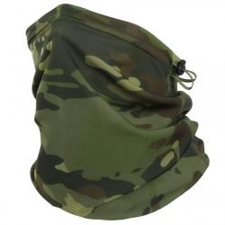 PROMO!! Cache-Cou Tactique Camouflage 4 Réglable Masque Écharpe Tour de Cou Chasse Randonnée Camping