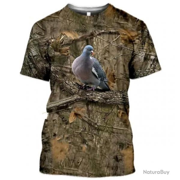 Tee-shirt pigeon taille de S  6XL