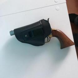 mini holster luxe pour revolver poudre noire shérif et subnoses ( remington 1858 et colt) . Gaucher