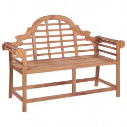 Banc de jardin meuble de patio d'extérieur terrasse 127 x 58,5 x 92,5 cm bois massif de teck 02_001