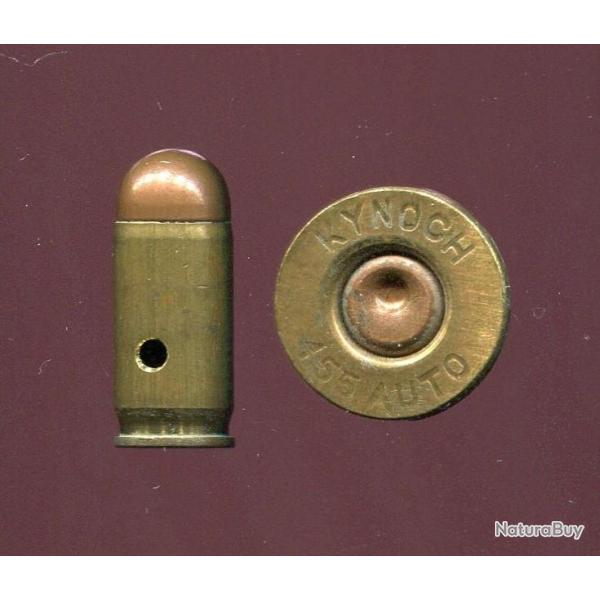 .455 Webley Auto - marquage : KYNOCH 455 - balle cuivre trs arrondie