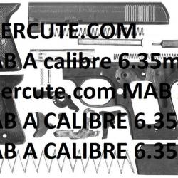 éclaté pistolet MAB A calibre 6.35 (envoi par mail) - VENDU PAR JEPERCUTE (m1697)