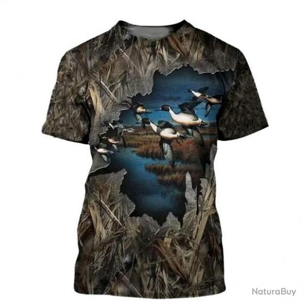 !!! SUPER PROMO !!! Tee-shirt raliste chasse. Canard    taille de S  6XL
