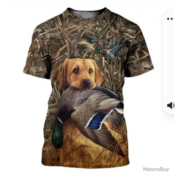 !!! SUPER PROMO !!! Tee-shirt raliste chasse. Canard    taille de S  6XL n1