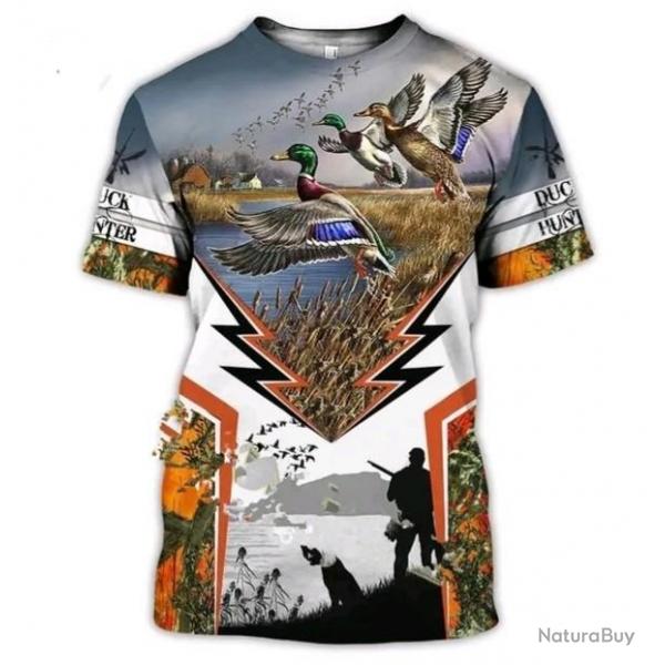 !!! SUPER PROMO !!! Tee-shirt raliste chasse. Canard    taille de S  6XL n4