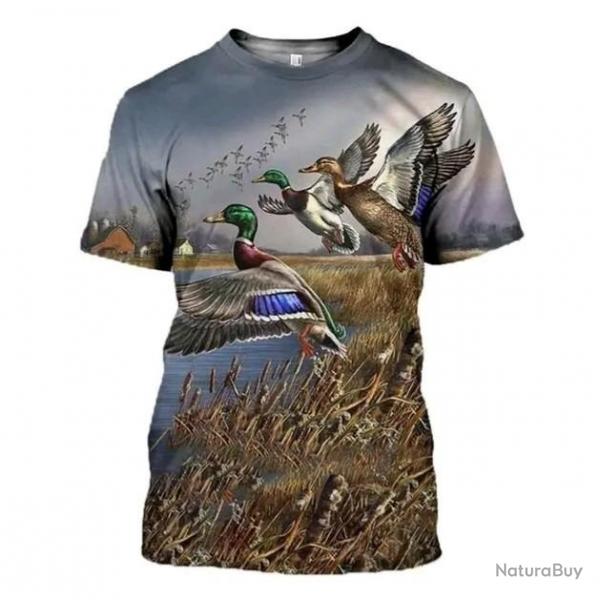 !!! SUPER PROMO !!! Tee-shirt raliste chasse. Canard    taille de S  6XL n6