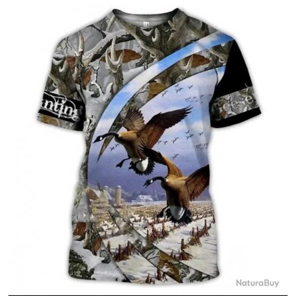 !!! SUPER PROMO !!! Tee-shirt raliste chasse. Canard    taille de S  6XL n8