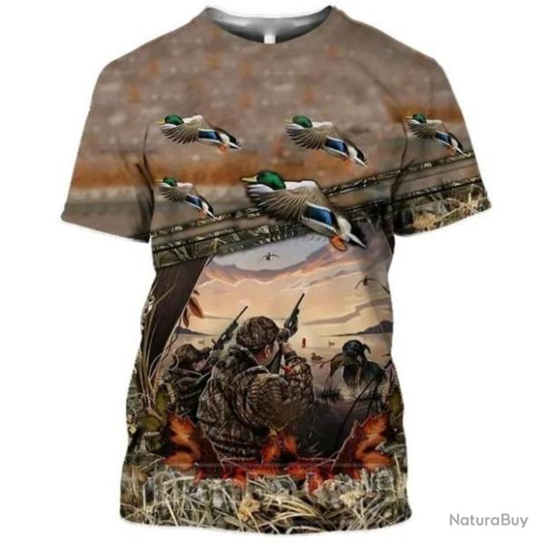 !!! SUPER PROMO !!! Tee-shirt raliste chasse. Canard    taille de S  6XL n10