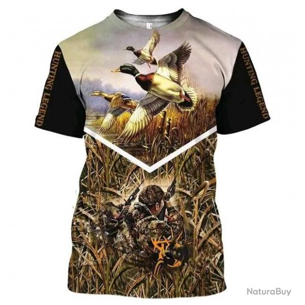 !!! SUPER PROMO !!! Tee-shirt raliste chasse. Canard    taille de S  6XL n11