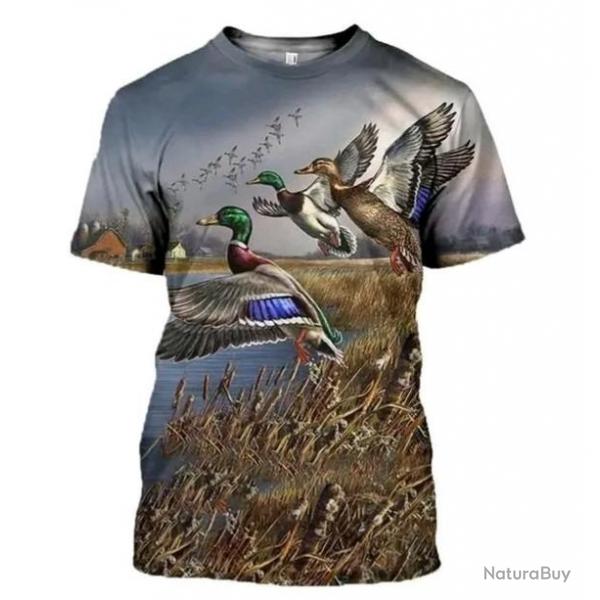 !!! SUPER PROMO !!! Tee-shirt raliste chasse. Canard    taille de S  6XL n12