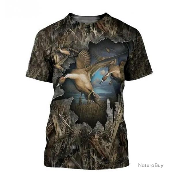 !!! SUPER PROMO !!! Tee-shirt raliste chasse. Canard    taille de S  6XL n15