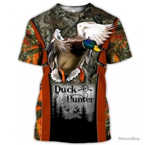 !!! SUPER PROMO !!! Tee-shirt raliste chasse. Canard    taille de S  6XL n17
