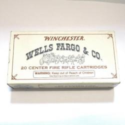 Boite pleine de cartouches 30-30 Winchester commemorative Wells Fargo