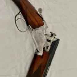 Browning B25 (B2G) calibre 12/70 modifié sous bois canons de 68 lisse et 1/4Crosse gaucher 37 cms