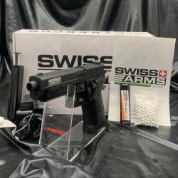 Swiss Arms Navy Pistol AEP RTP Nimh Metal Slide 6mm 30Bbs /C12