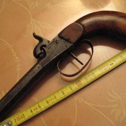 pistolet coup de poing époque Louis Philippe calibre 10 mm
