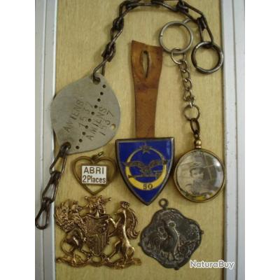 Lot De Divers Insignes M Daille Et Porte Cl Premi Re Guerre Mondiale Ww M Dailles