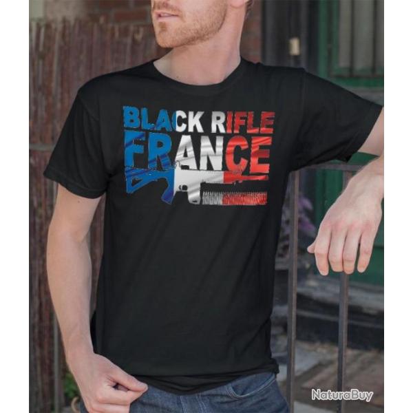 Tshirt Black Rifle France AR15 Fusil mythique T-Shirt toutes tailles NEUF !