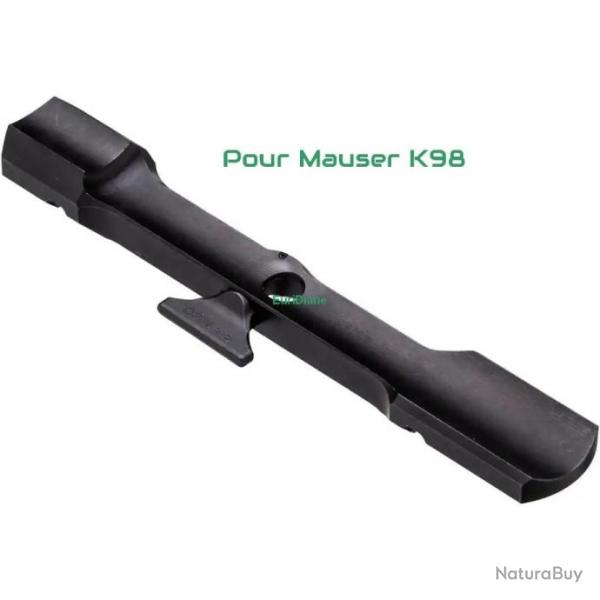 Embase Dentler Basis simple pour Mauser K98 , livr sans les percages