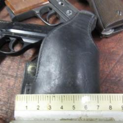 étui épais pistolet PA 1917 ceinture 7.65 ruby première guerre seconde original cuir sain