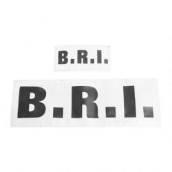 PRECO : BADGES / BANDEAUX RETRO-REFLECHISSANT (1 PETIT + 1 GRAND MODELE) - B.R.I.