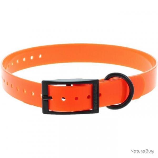 COLLIER CANIHUNT X-TREME POLYURETHANE ORANGE 2.5X0.25X65CM + GRAVURE OFFERTE