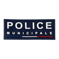 PRECO : BANDE IDENTIICATION A SCRATCH POUR POITRINE (PETIT MODELE) EN GOMME BLEU BLANC ROUGE - POLIC