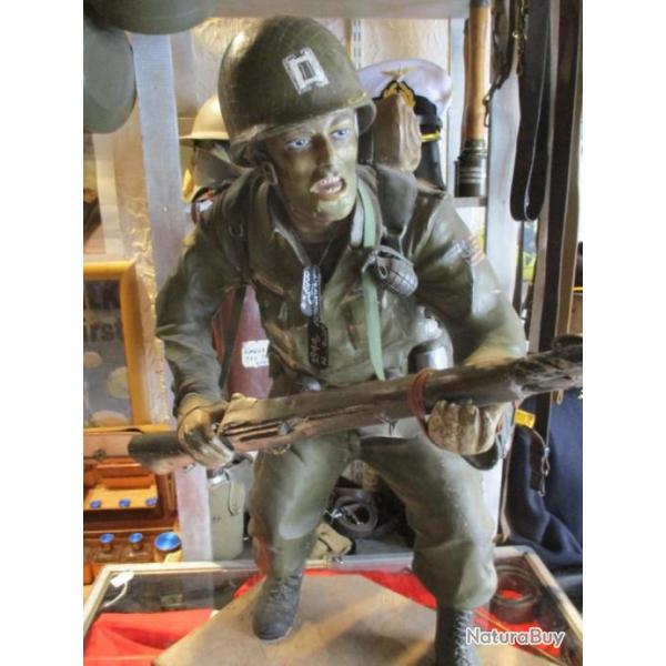 rare figurine  soldat americain us omaha beach