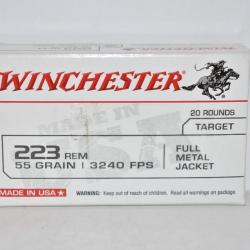 1000 Munitions Winchester calibre   223rem FMJ