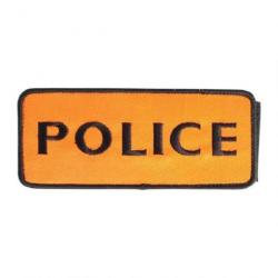 PRECO : BRASSARD EN TISSU ORANGE FLUORESCENT BRODE - POLICE