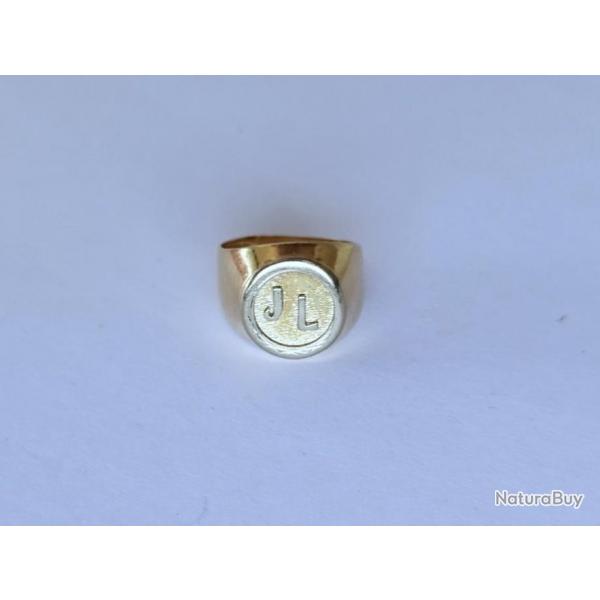 Petite chevalire or - or massif 18 carats - bague homme - taille 46
