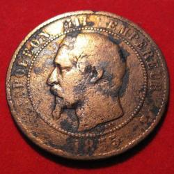 France  10 centimes Napoleon III  1855 MM