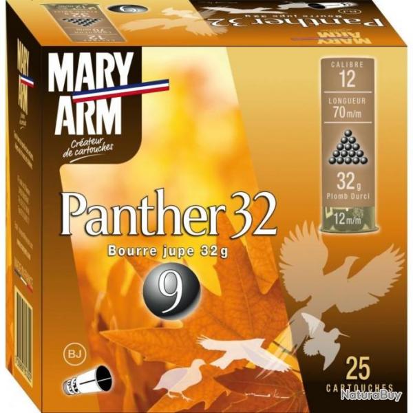 Cartouches Mary Arm Panther 32 BJ - Cal. 12 x5 boites