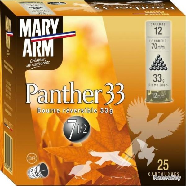 Cartouches Mary Arm Panther 33 BR - Cal. 12 x5 boites