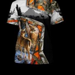 !!! SUPER PROMO !!! Tee-shirt réaliste chasse. Cerf taille de S à 5XL n°24