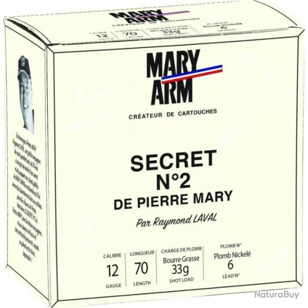 Cartouches Mary Arm Secret N2 33 BG - Cal. 12 x1 boite