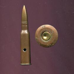 7.62 x 54 R Mosin URSS - RARE cartouche pour mitrailleuse SkKas d'avion - double sertissage de balle